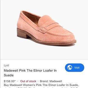 Madewell pink loafers